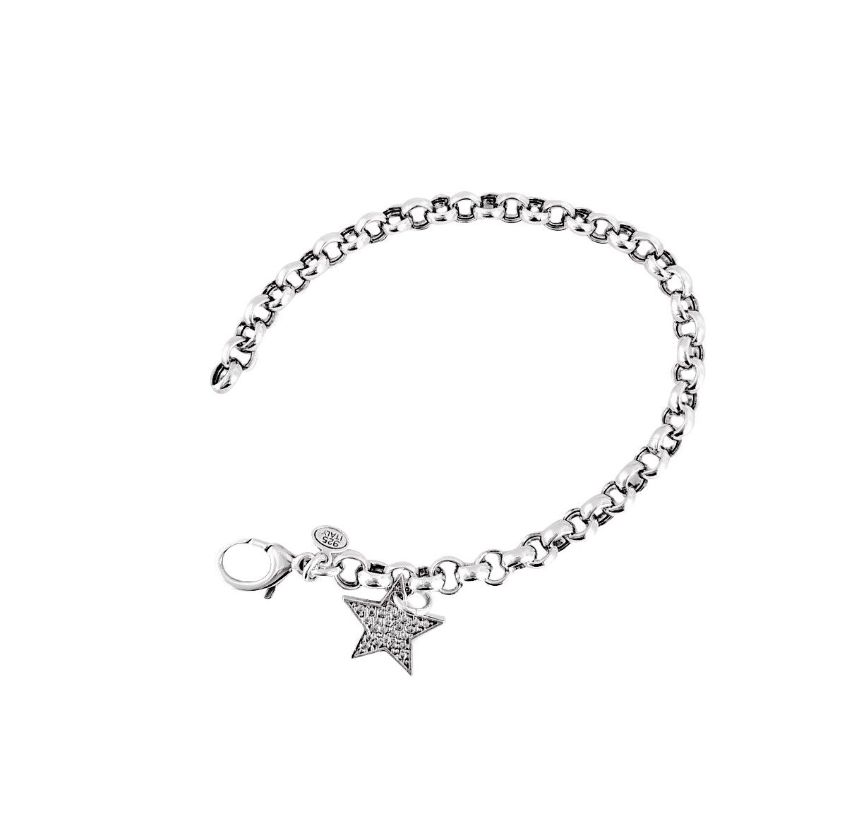 Tuscany Silver Collar Cadena Belcher Hueca 120 Plata De Ley Para Mujer De 46cm/18