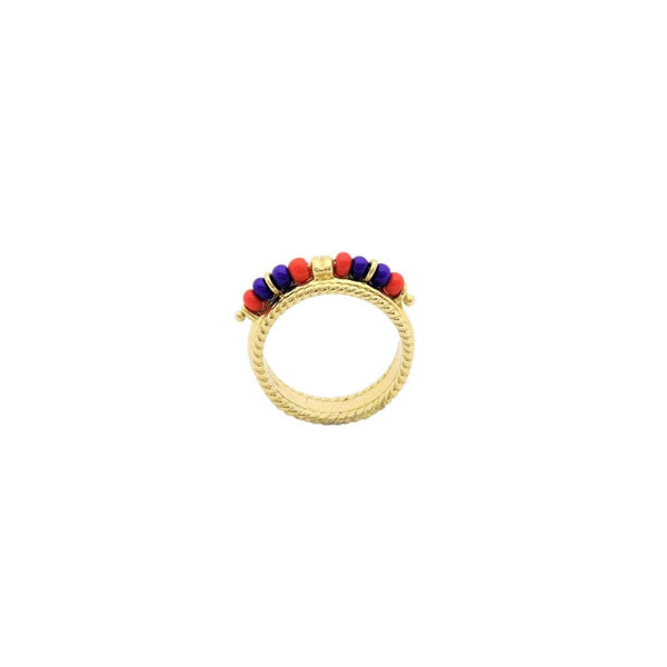 Gold and Beads Ring
