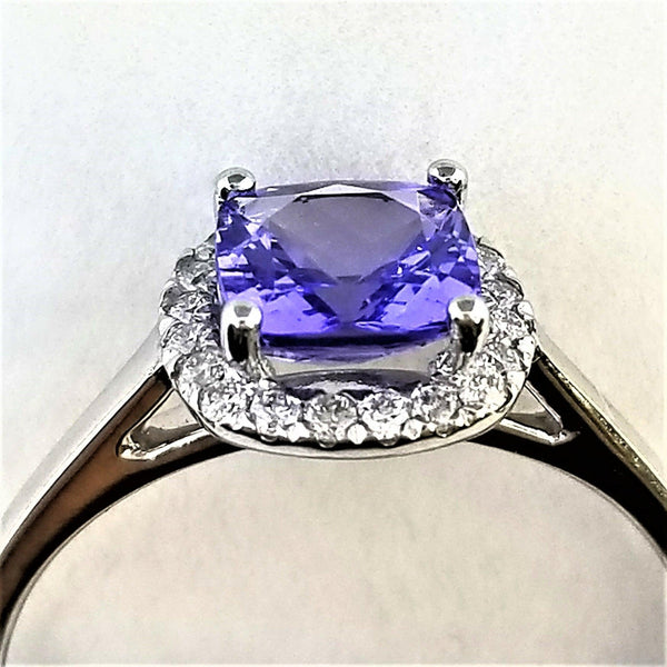 White Gold and Tanzanite Ring