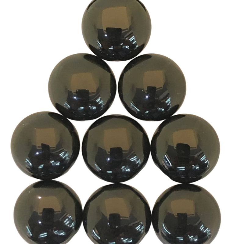 15mm Round black onyx stone