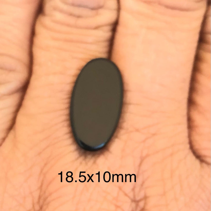 Oval flat onyx stone 18.5x10mm stone-Cape Diamond Exchange, Cape town