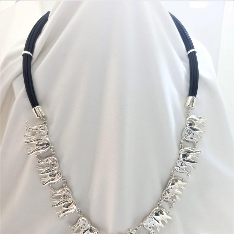Elephant Hair Necklace with Elephants - Cape Diamond Exchange