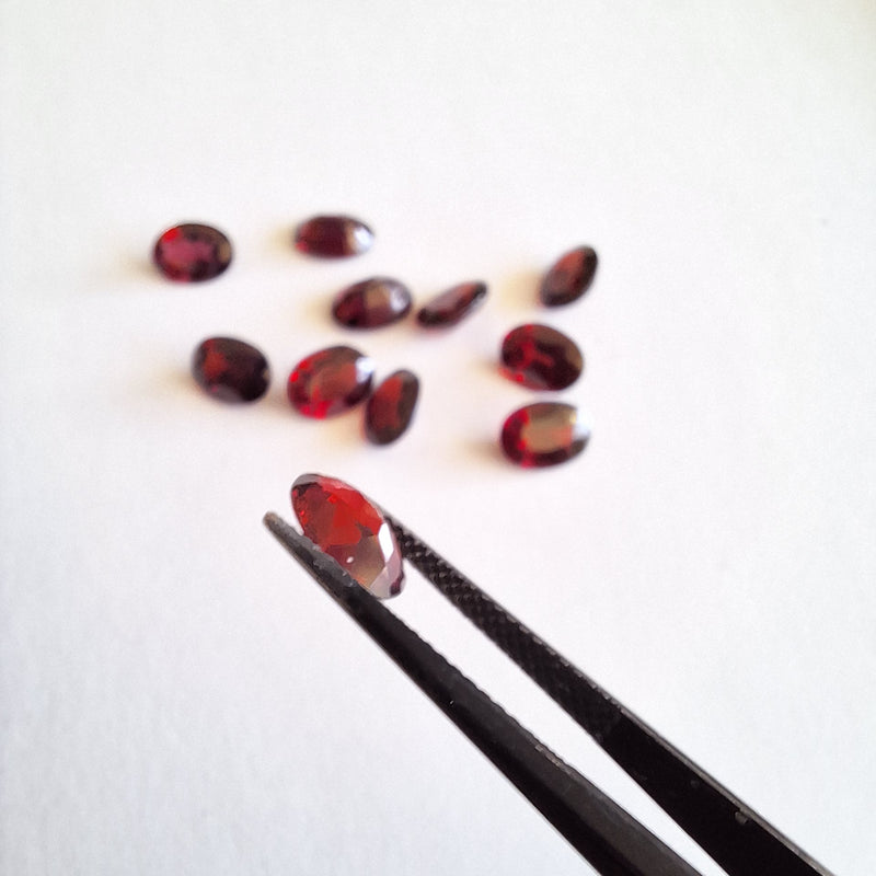 Oval Garnets 6mm x 8mm