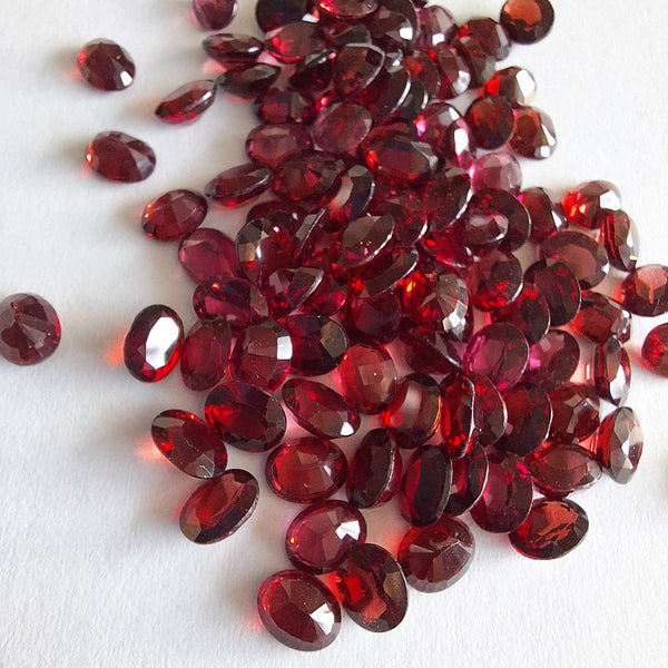Garnets, Ovals 5x4mm