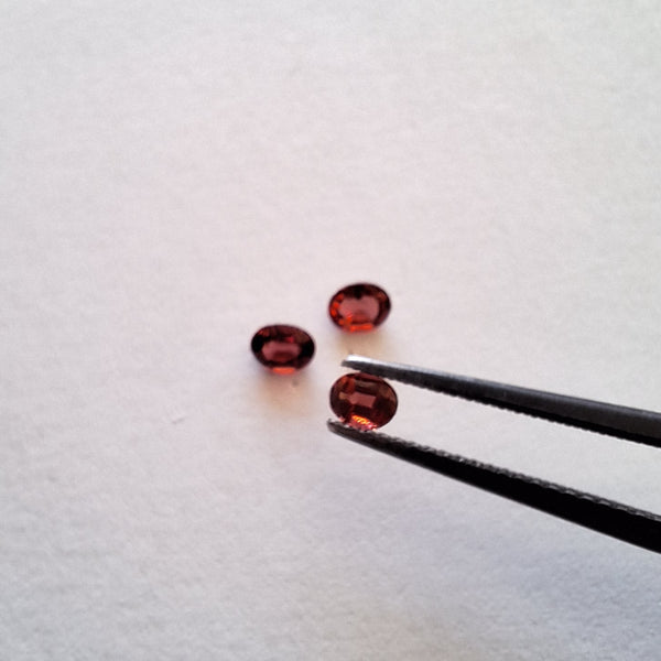 3x4 oval garnets- Cape Town South Africa