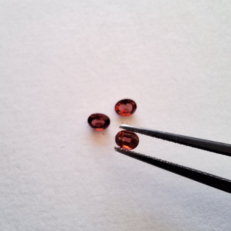 3x4 oval garnets- Cape Town South Africa