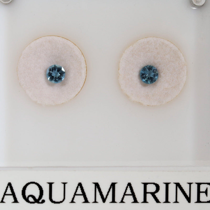 4mm Round Santa Maria Aquamarine Stone - cape diamond exchange