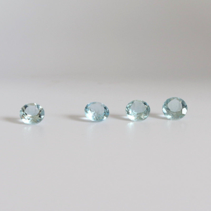 5.1mm Round Aquamarine Stone - cape diamond exchange