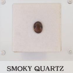 5.9mm x 7.3mm Oval Smoky Quartz Stone