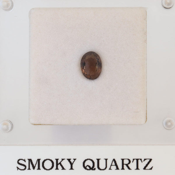 5.9mm x 7.3mm Oval Smoky Quartz Stone