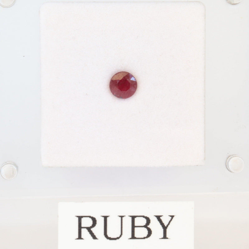 5mm Round Ruby Stone - cape diamond exchange
