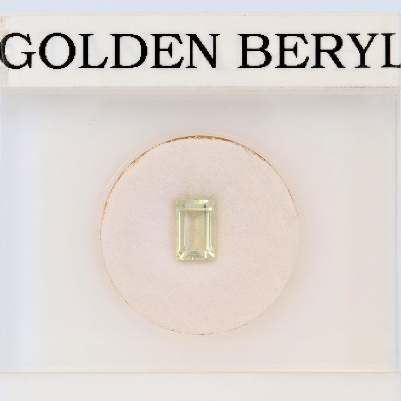 5mmx7mm Emerald Cut Golden Beryl Stone - cape diamond exchange