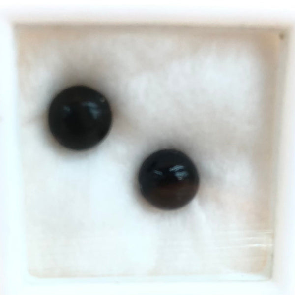 6.5mm round black onyx stone-Cape Diamond exchange Cape town