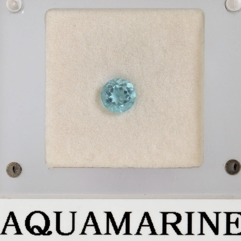 6.8mm Round Aquamarine Stone - Cape Diamond Exchange