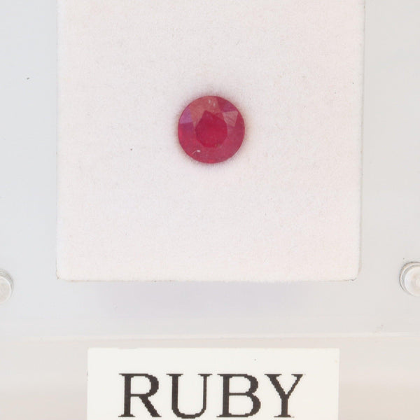 6.8mm Round Ruby Stone - capediamondexchange