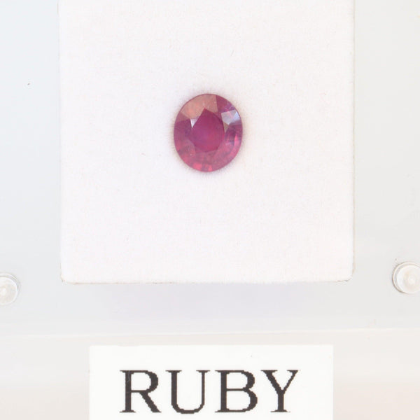 7.2mm x 8mm Oval ruby Stone - cape diamond exchange