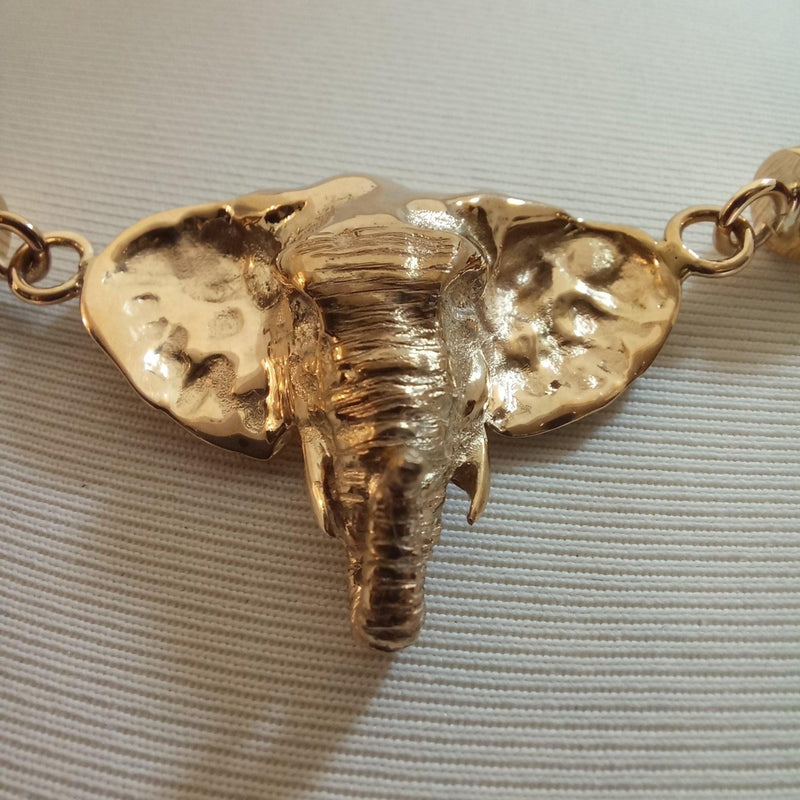 Elephant Hair Choker with Elephant-front - Cape Diamond Exchange