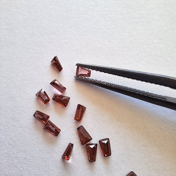 Garnet Tapered  Baguettes 2.2x3.3mm Cape Town South Africa 