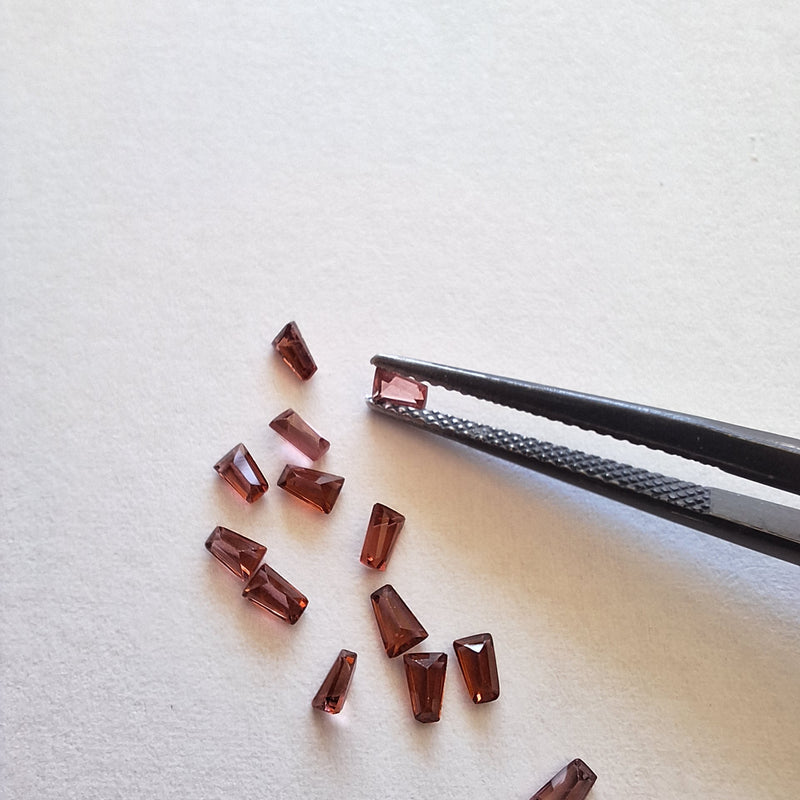 Garnet Tapered  Baguettes 2.2x3.3mm Cape Town South Africa 