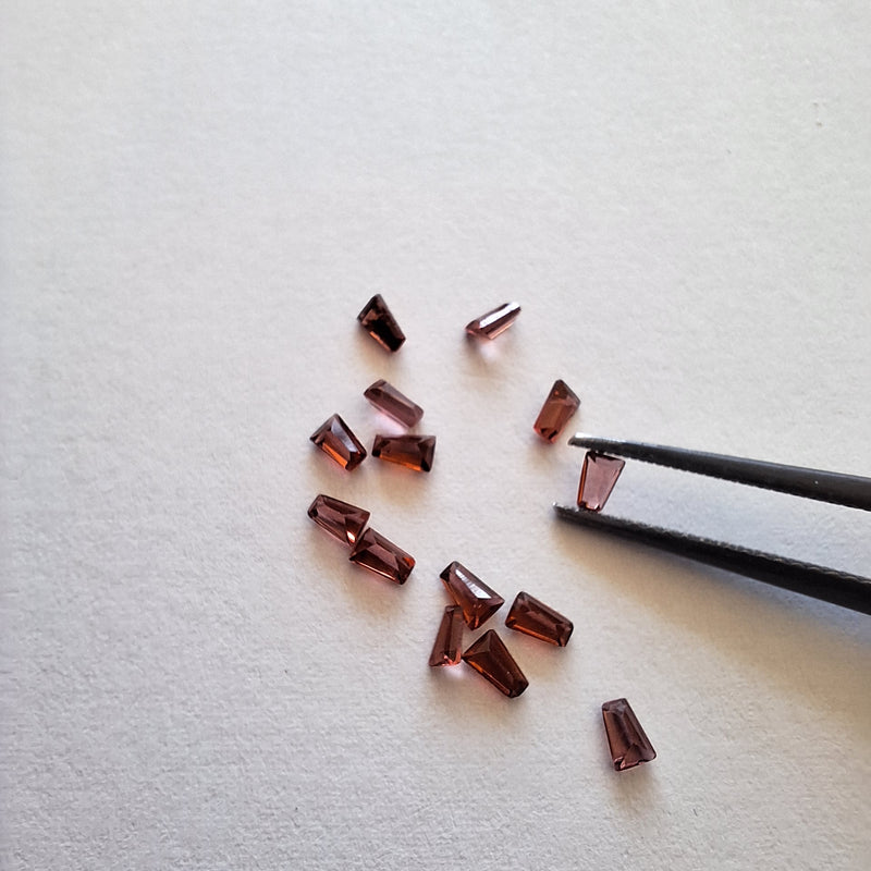 Garnet Tapered  Baguettes 2.2x3.3mm Cape Town South Africa 