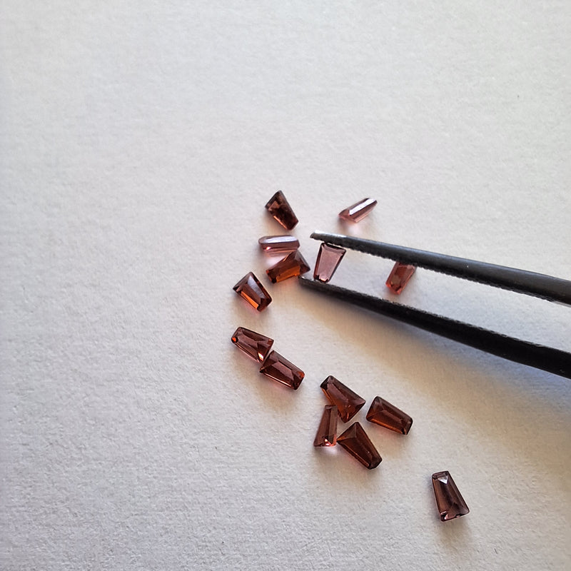 Garnet Tapered  Baguettes 2.2x3.3mm Cape Town South Africa 