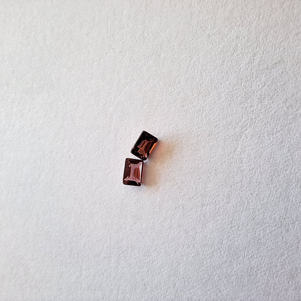 Garnet baguette stones loose-Cape diamond exchange Cape Town