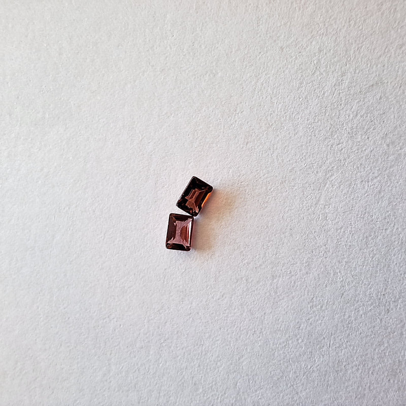 Garnet baguette stones loose-Cape diamond exchange Cape Town