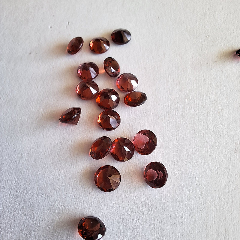 Round Garnet Stones, Cape Town South Africa