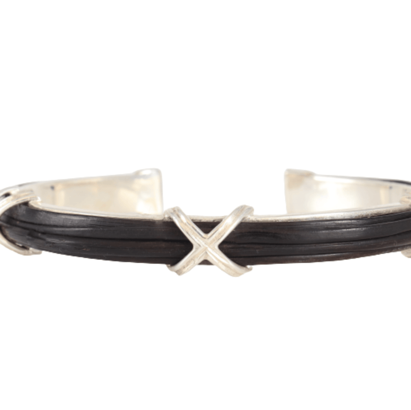 Elephant Hair wide-cross Bangle 7mm Cape Diamond Exchange in St. George's Mall