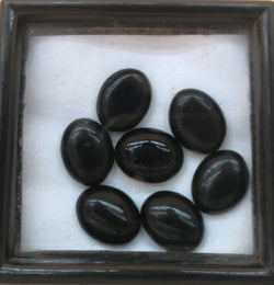 8mm x 10mm Oval black onyx stone