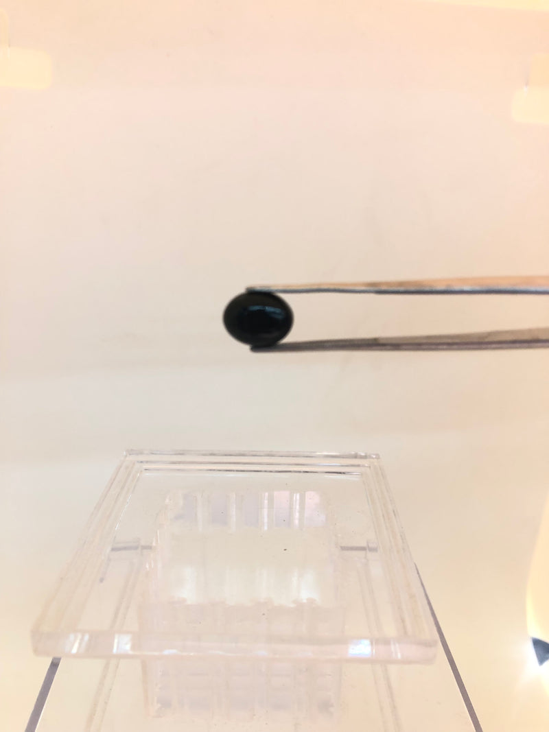 8mm x 10mm Oval black onyx stone