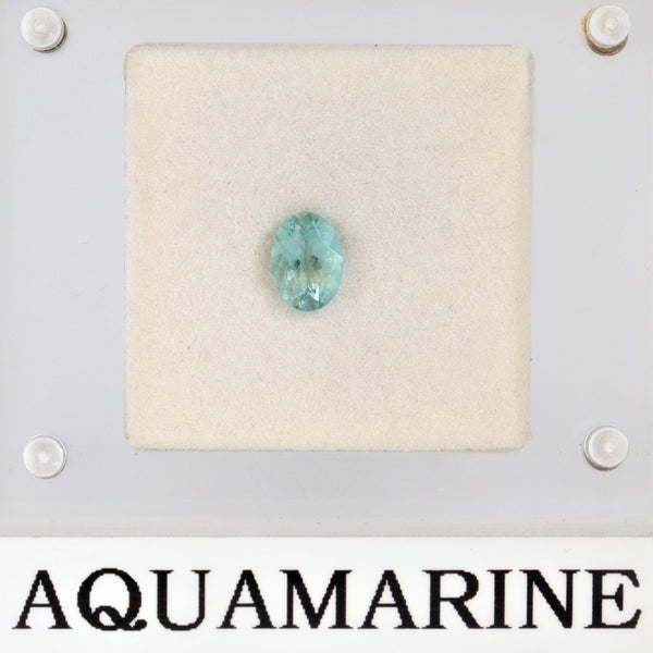 7.4mm x 5.4mm Oval Aquamarine Stone - cape diamond exchange