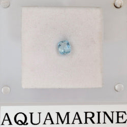 4.5mm x 5.3mm cushion Aquamarine Stone - cape diamond exchange