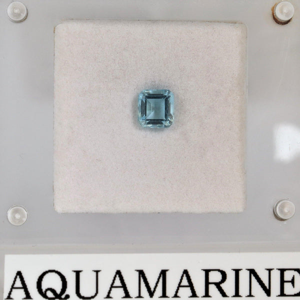 5.6mm x 5.9mm Cushion Aquamarine Stone - cape diamond exchange