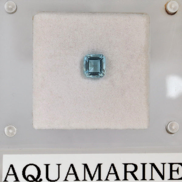 5.6mm x 5.9mm Cushion Aquamarine Stone - cape diamond exchange