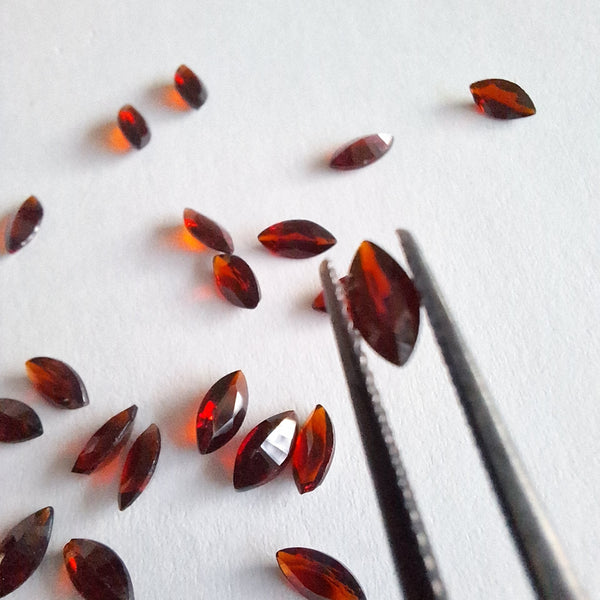 Garnet marquise stone - Cape diamond exchange Cape town