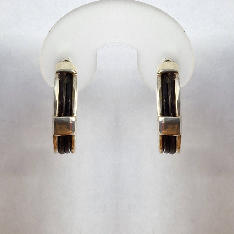 Silver elephant hair one section earrings-Cape Diamond Exchange Cape Town