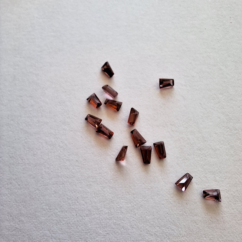 Garnet Tapered  Baguettes 2.2x3.3mm Cape Town South Africa 