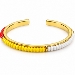 Brass African beaded bangle- Cape Diamond Exchange Cape Town