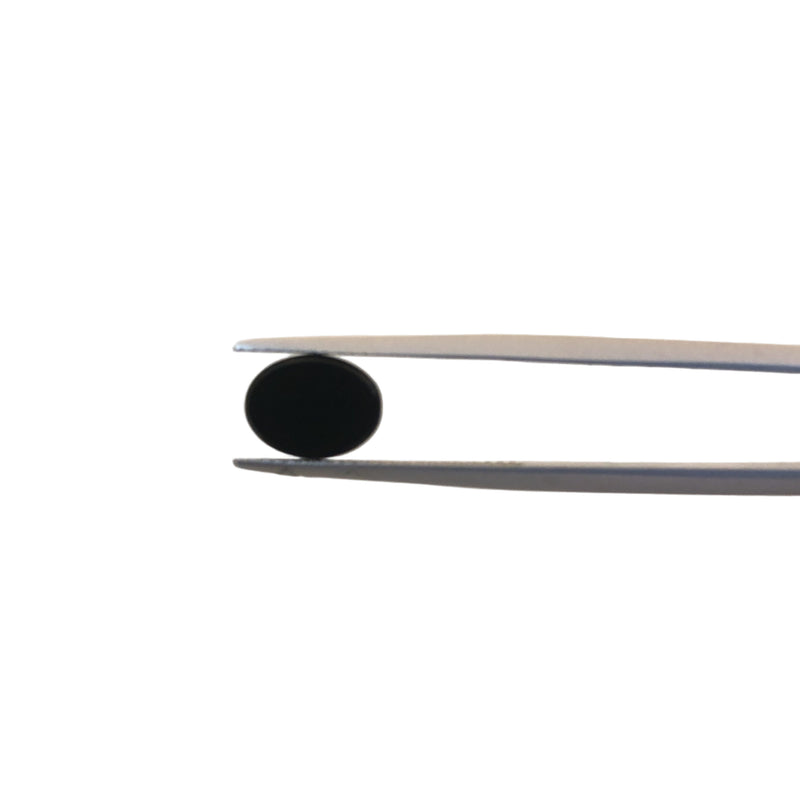 9x7mm flat black onyx stone-Cape Diamond exchange Cape town