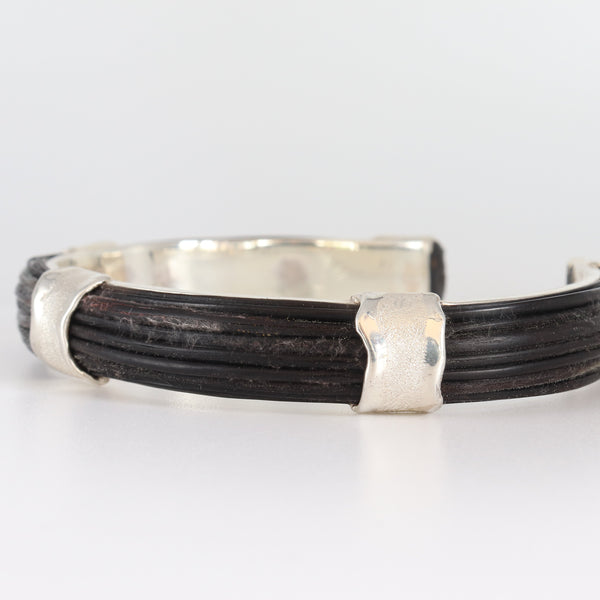 Silver elephant hair 3 burned bars-Cape Diamond Exchange Cape Town