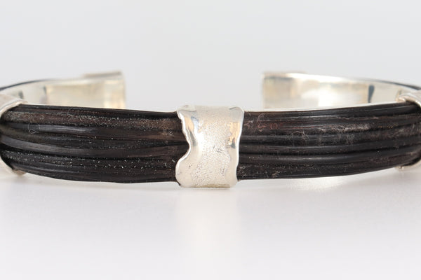 Silver elephant hair 3 burned bars-Cape Diamond Exchange Cape Town