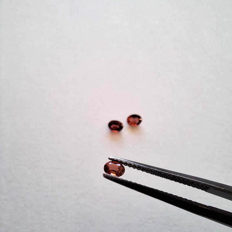 natural 3x4 oval garnets Cape Diamond Exchange, South Africa