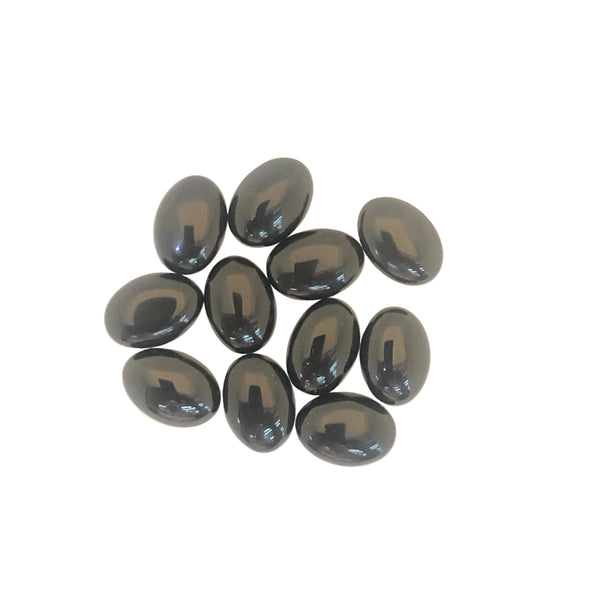 10x14 Oval black onyx stones-Cape diamond exchange Cape town