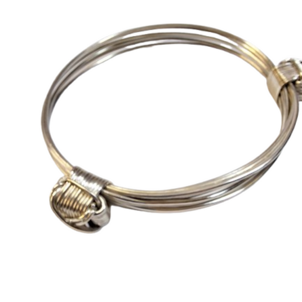 Sterling silver knot bangle adjustable strap - Cape Diamond Exchange Cape town.