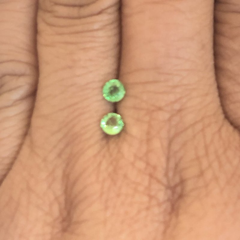 4x4.2mm Round tsavorite stone-Cape Diamond Cape town