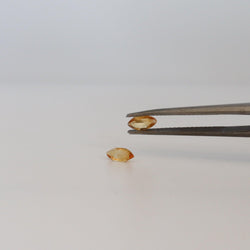 0.20ct Marquise Citrine Stone with tweezer view - cape diamond exchange