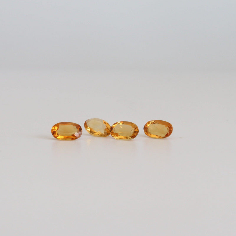 0.42ct Oval Citrine Stones - cape diamnd exchange 