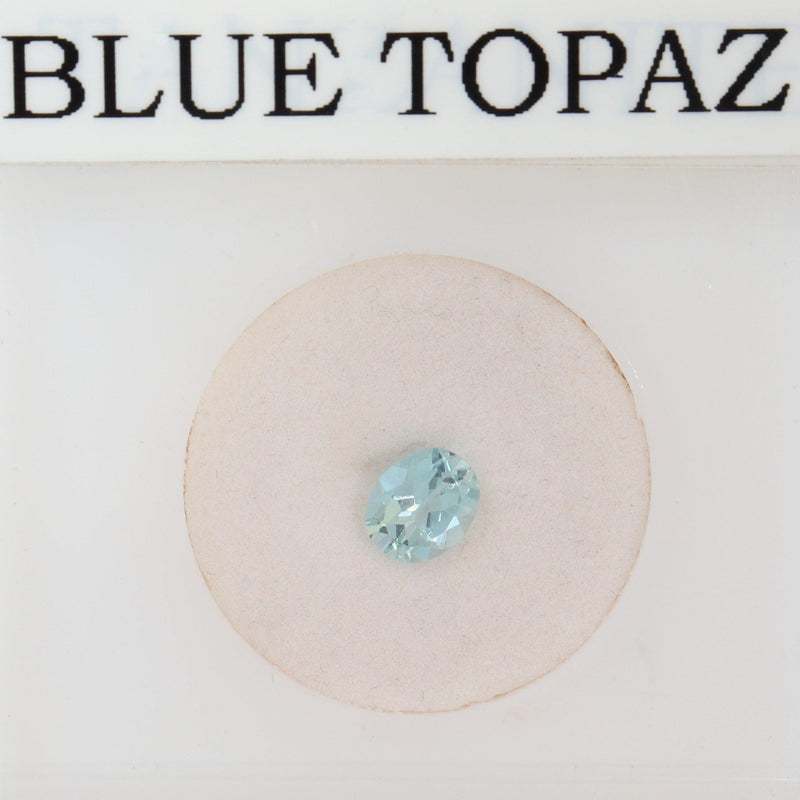0.73ct Blue Sky Oval Topaz Stone - cape diamond exchange
