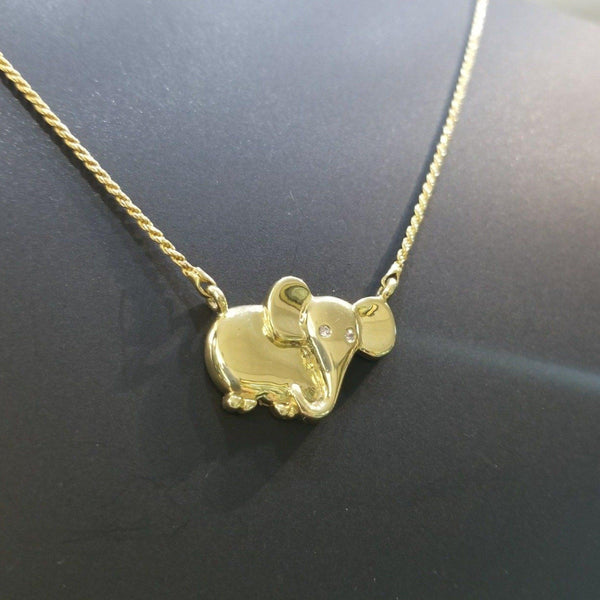 18kt Yellow Gold Elephant Neckpiece - Cape Diamond Exchange